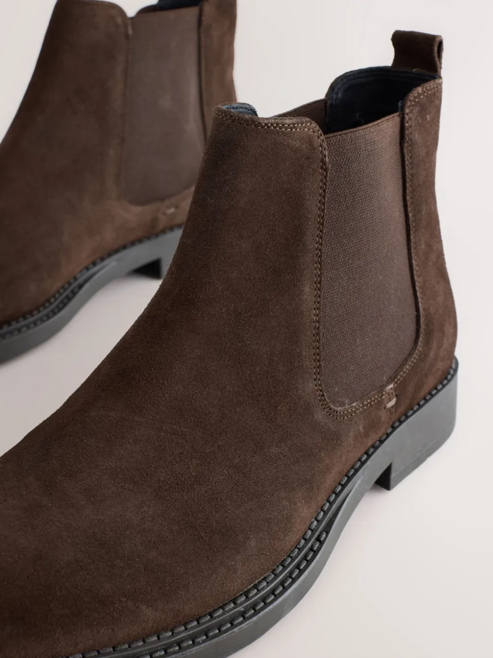 Brown Smart Suede Chelsea Boots