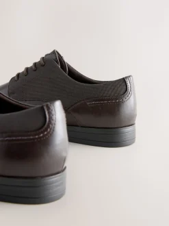 Brown Standard Fit Brogue Shoes