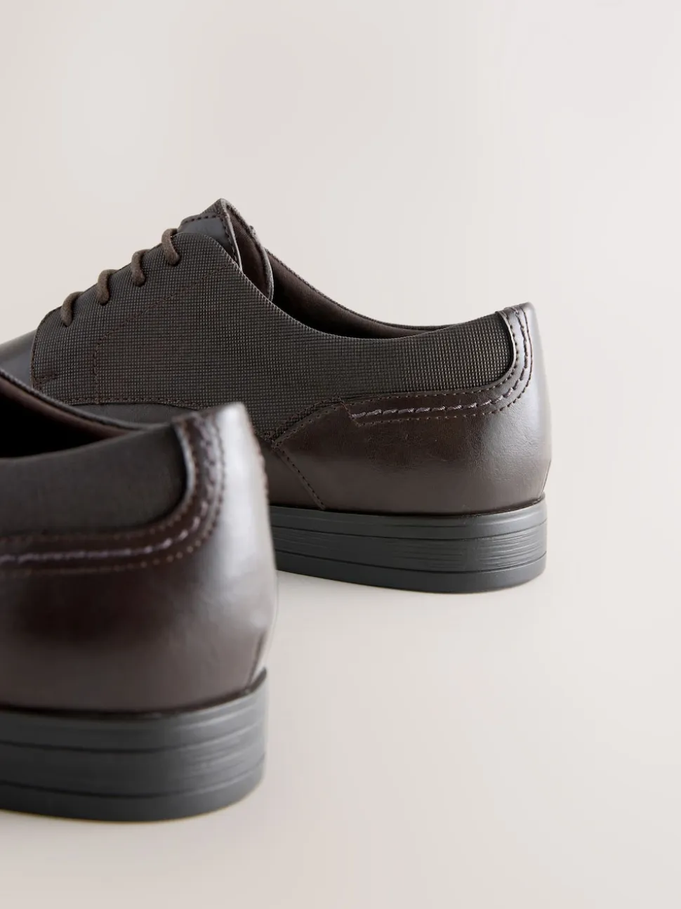 Brown Standard Fit Brogue Shoes