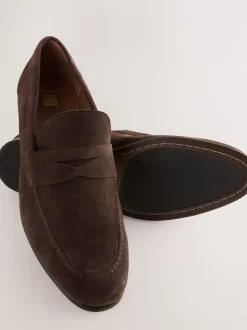 Brown Suede Loafers