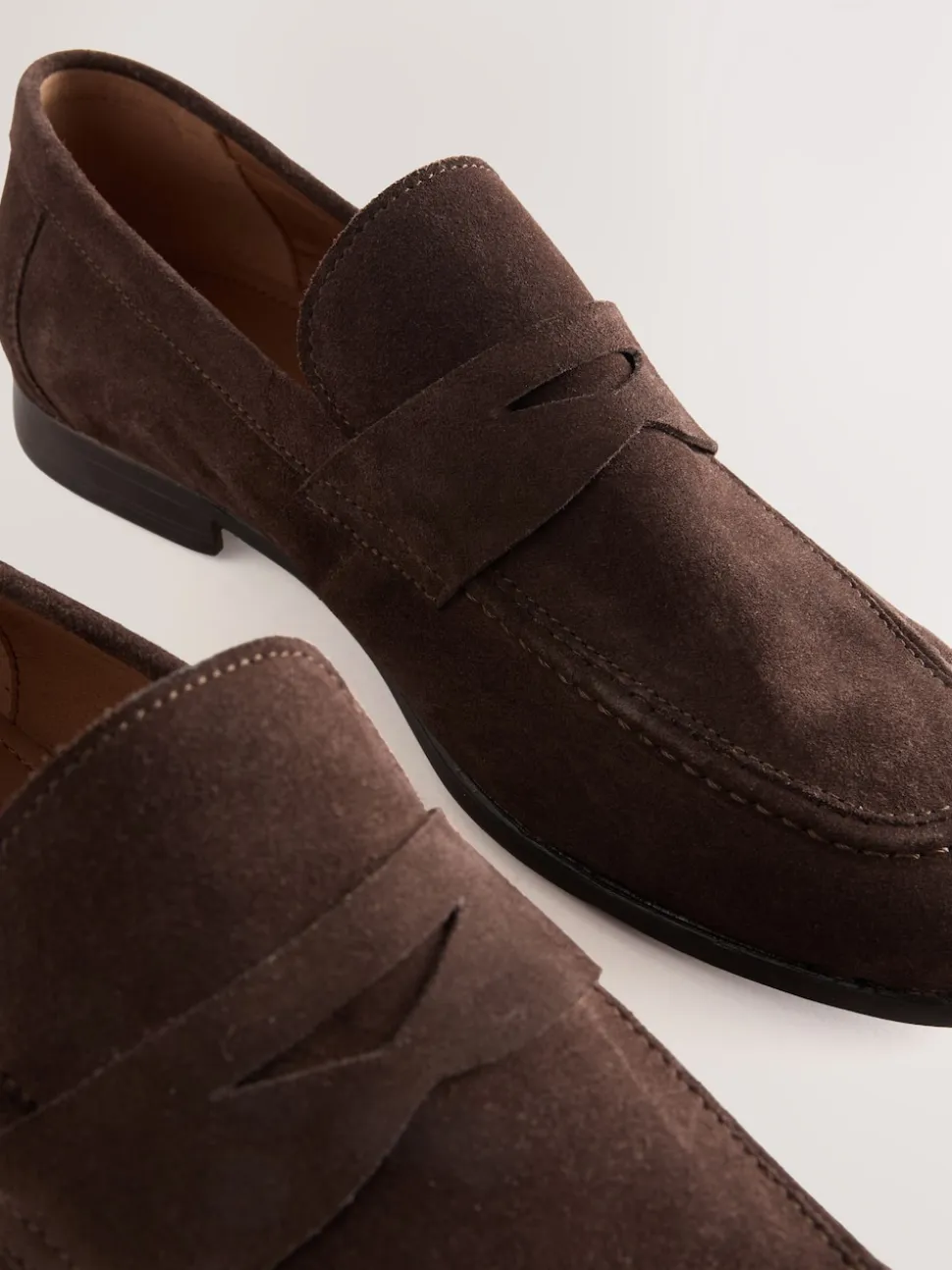 Brown Suede Loafers