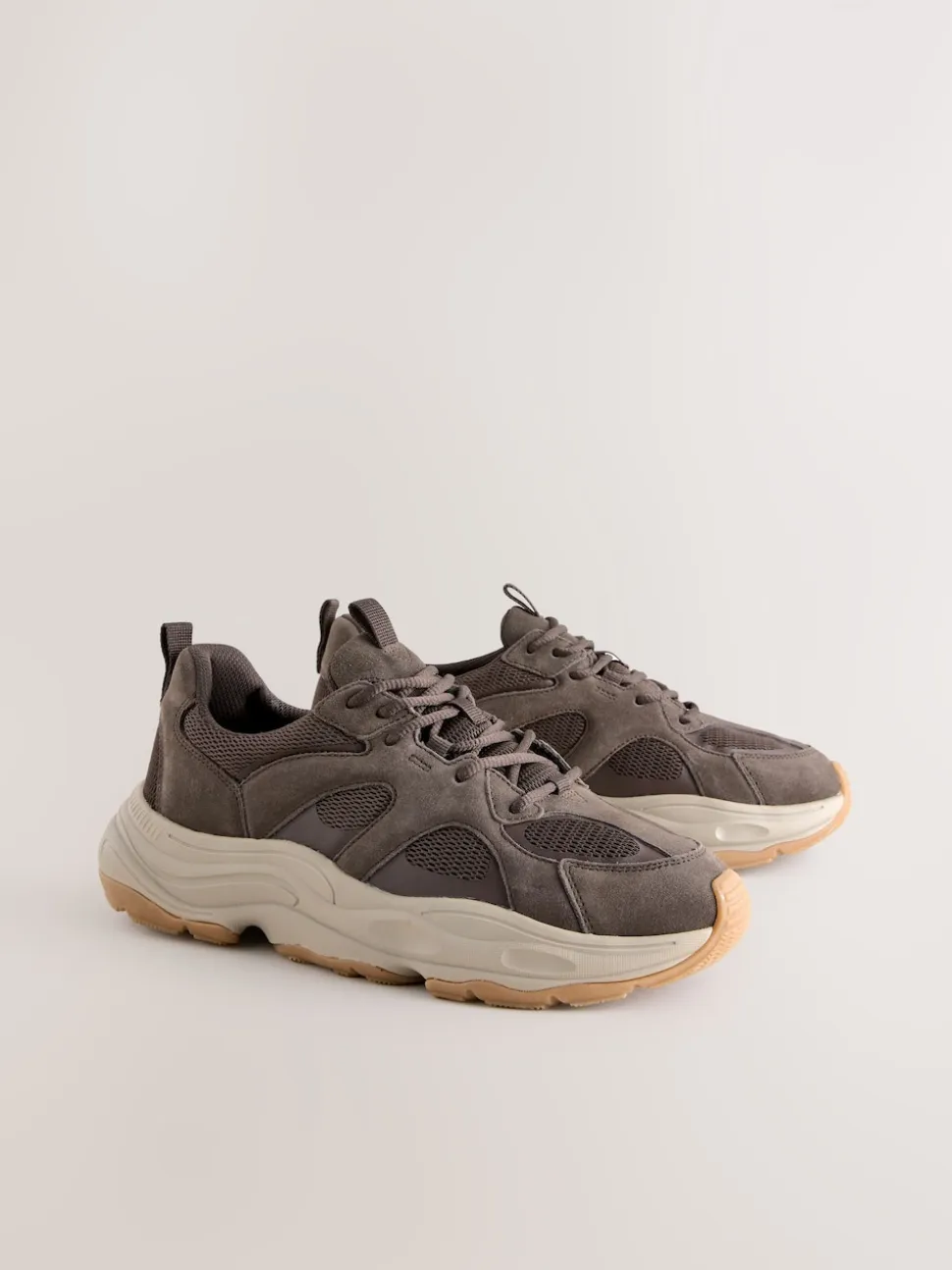 Brown Suede Trim Runners