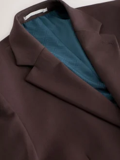 Brown Tailored Fit Motionflex Stretch Suit Jacket