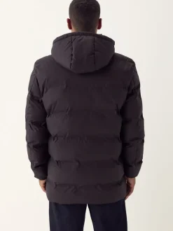 Brown ThermoGen Shower Resistant Rubbersied Puffer Coat