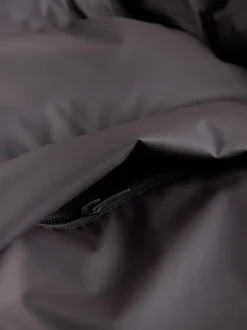 Brown ThermoGen Shower Resistant Rubbersied Puffer Coat