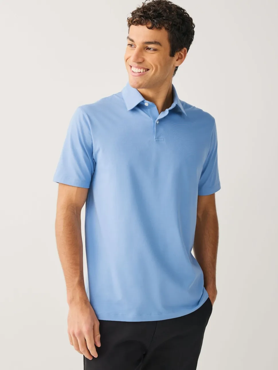 Brown/Blue/Neutral Regular Fit Short Sleeve Jersey Polo Shirts 3 Pack