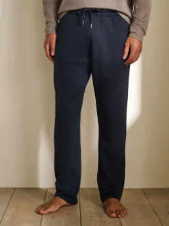 Brown/Navy Blue Long Sleeve Jersey Pyjamas Set