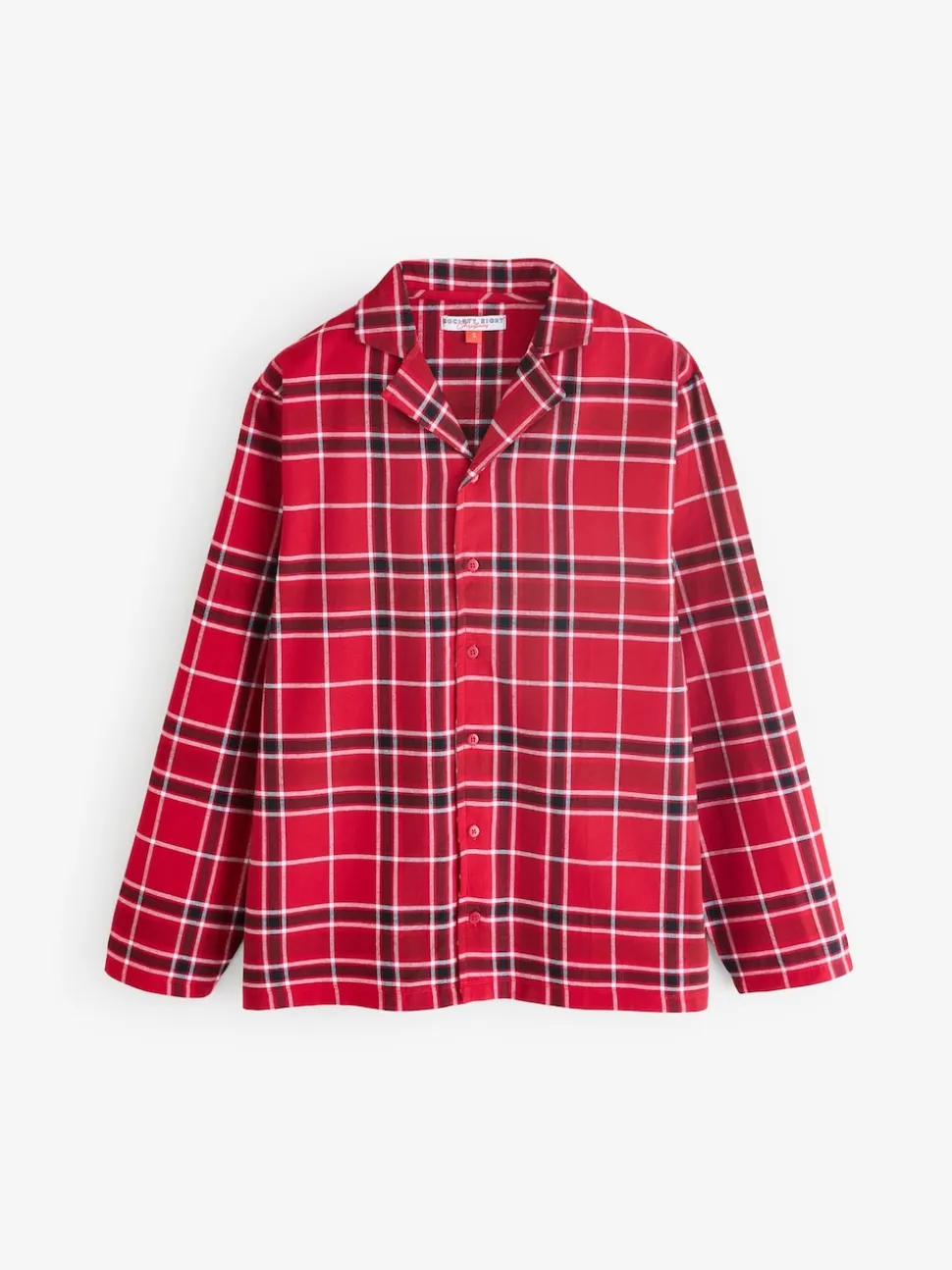 Bump It Up Maternity Red Mens Flannel Pyjamas