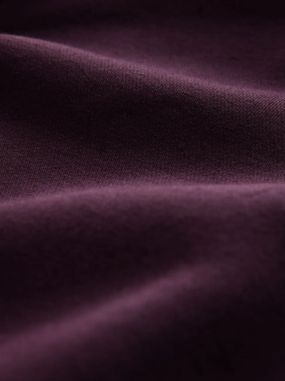 Burgundy Red Cotton Rich Heavyweight Jersey Full Zip Hoodie