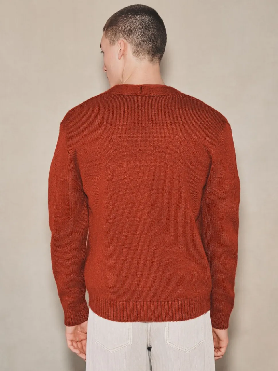 Burgundy Red EDIT Knitted Cardigan