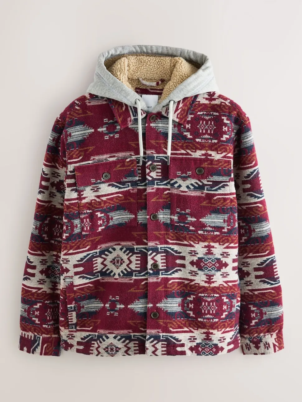 Burgundy Red Navajo Style Shacket