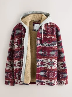 Burgundy Red Navajo Style Shacket