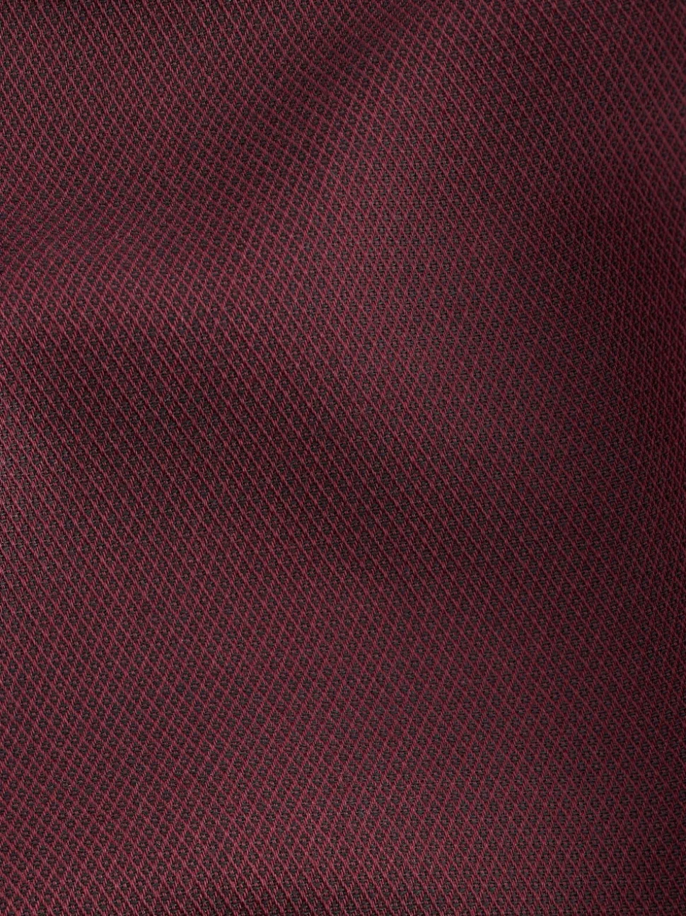 Burgundy Red Regular Fit Easy Care Textured Single Cuff Smart Shirt