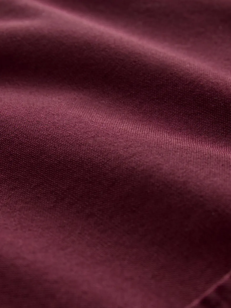 Burgundy Red Slim Fit Long Sleeve Oxford Shirt