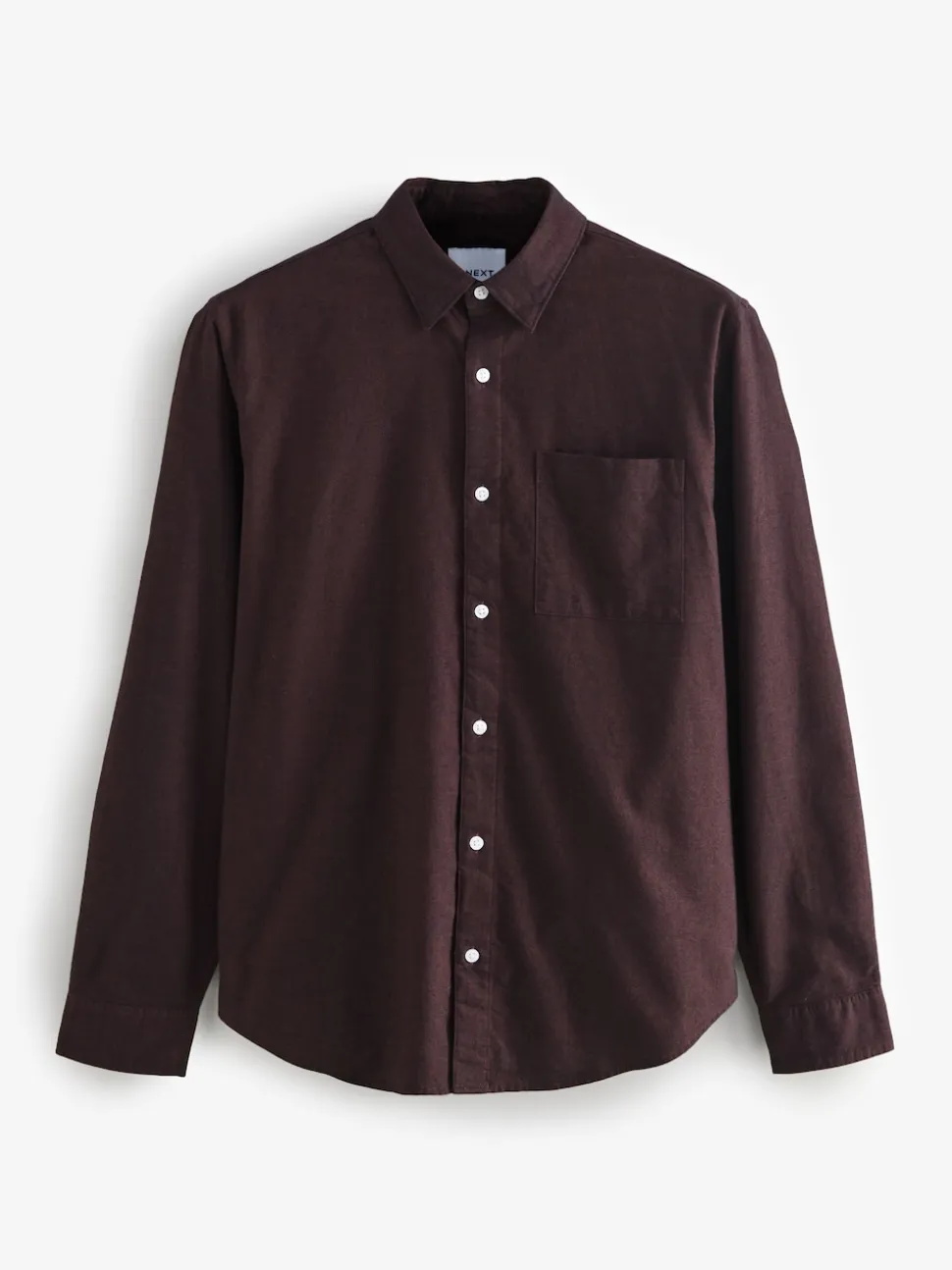 Burgundy Red Soft Touch Oxford Long Sleeve Shirt