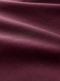 Burgundy Red Stretch Oxford Long Sleeve Shirt