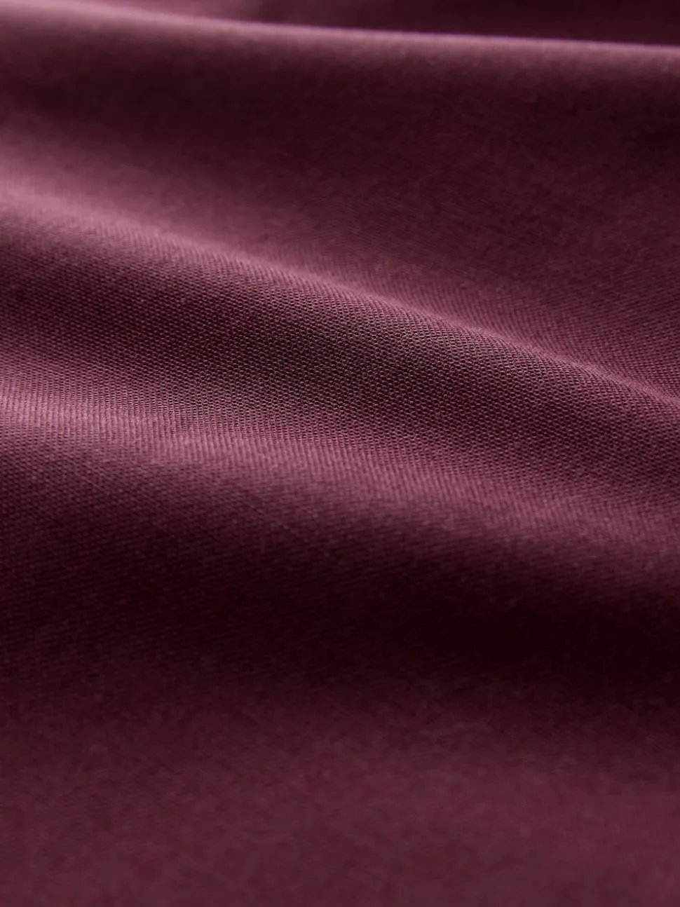 Burgundy Red Stretch Oxford Long Sleeve Shirt