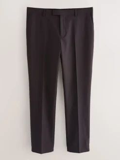 Burgundy Red Tailored Fit Tuxedo Suit Trousers