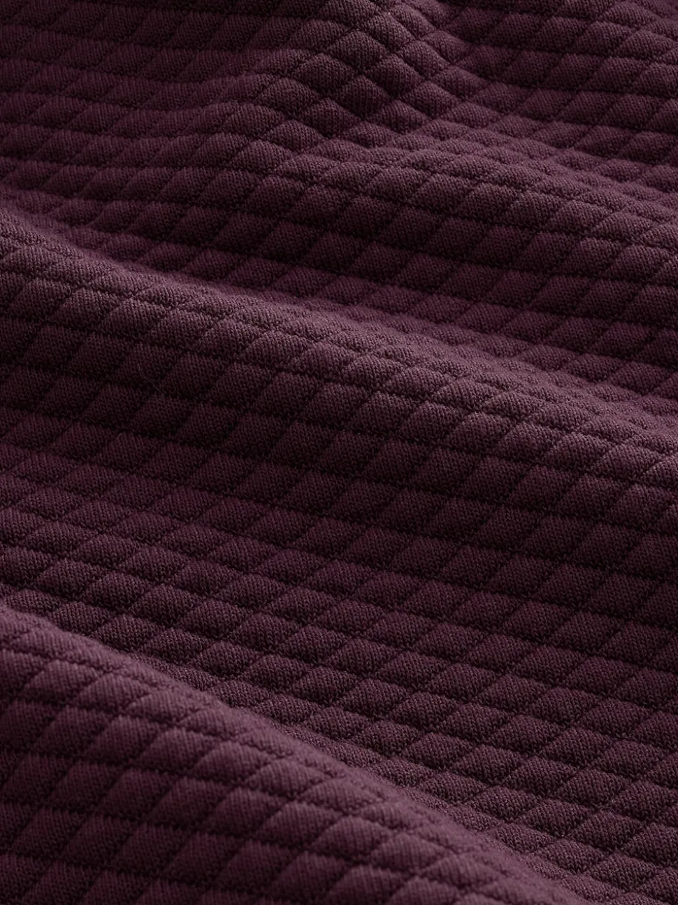 Burgundy Red Textured Overhead Hoodie