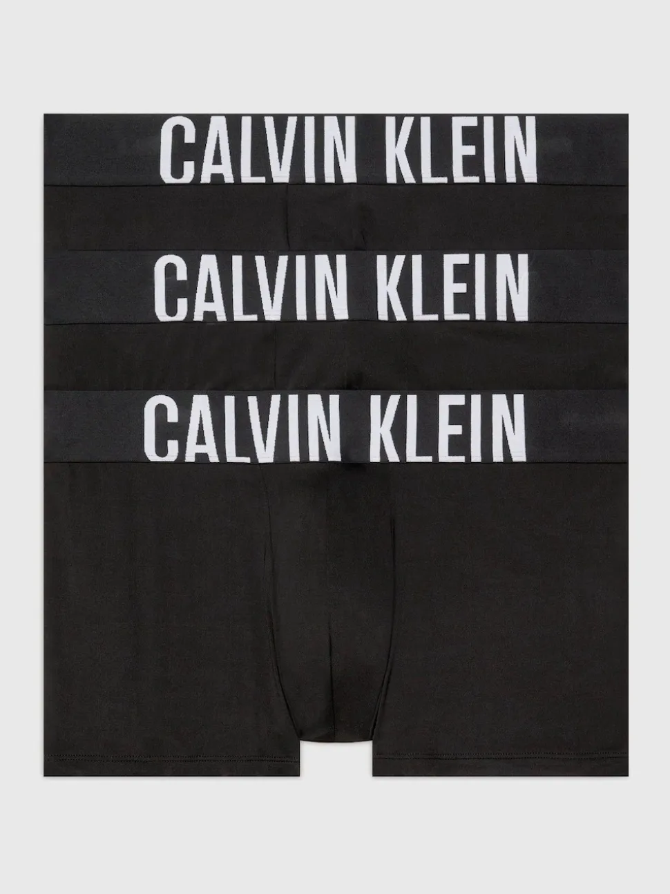 Calvin Klein Black 3 Pack Trunks Intense Power Micro