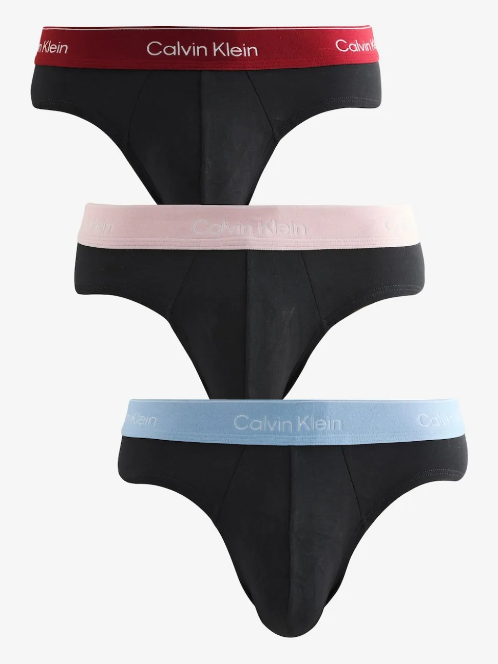 Calvin Klein Black Blue/Black Red/Black Pink Icon Cotton Stretch Boxers 3 Pack