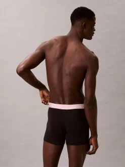 Calvin Klein Black Blue/Black Red/Black Pink Icon Cotton Stretch Boxer Briefs 3 Pack