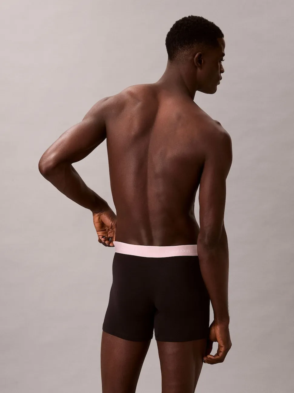 Calvin Klein Black Blue/Black Red/Black Pink Icon Cotton Stretch Boxer Briefs 3 Pack