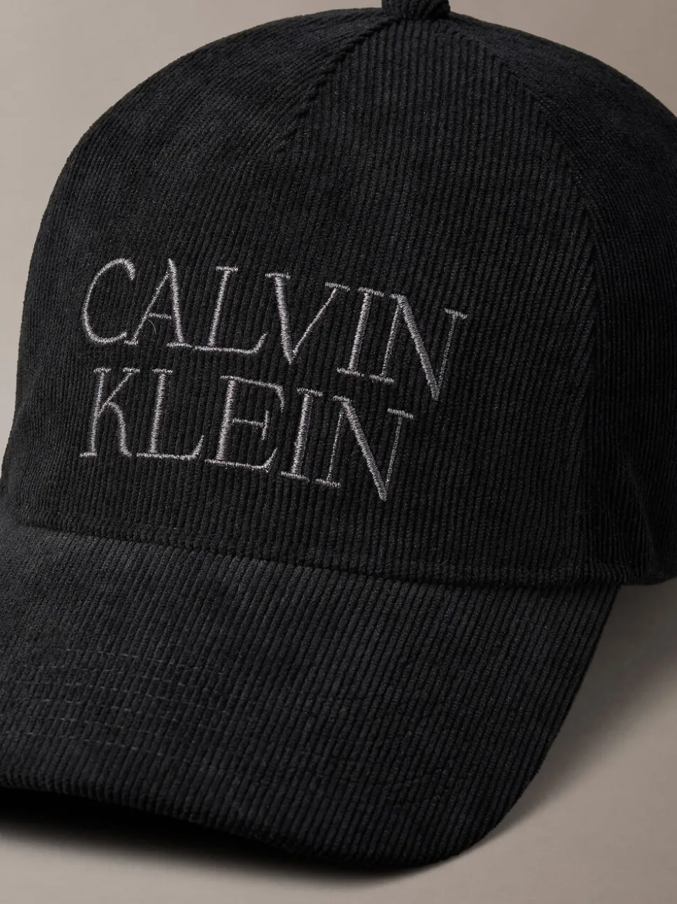 Calvin Klein Black Corduroy Cap
