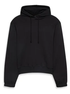 Calvin Klein Black Cotton Terry Blend Lounge Hoodie