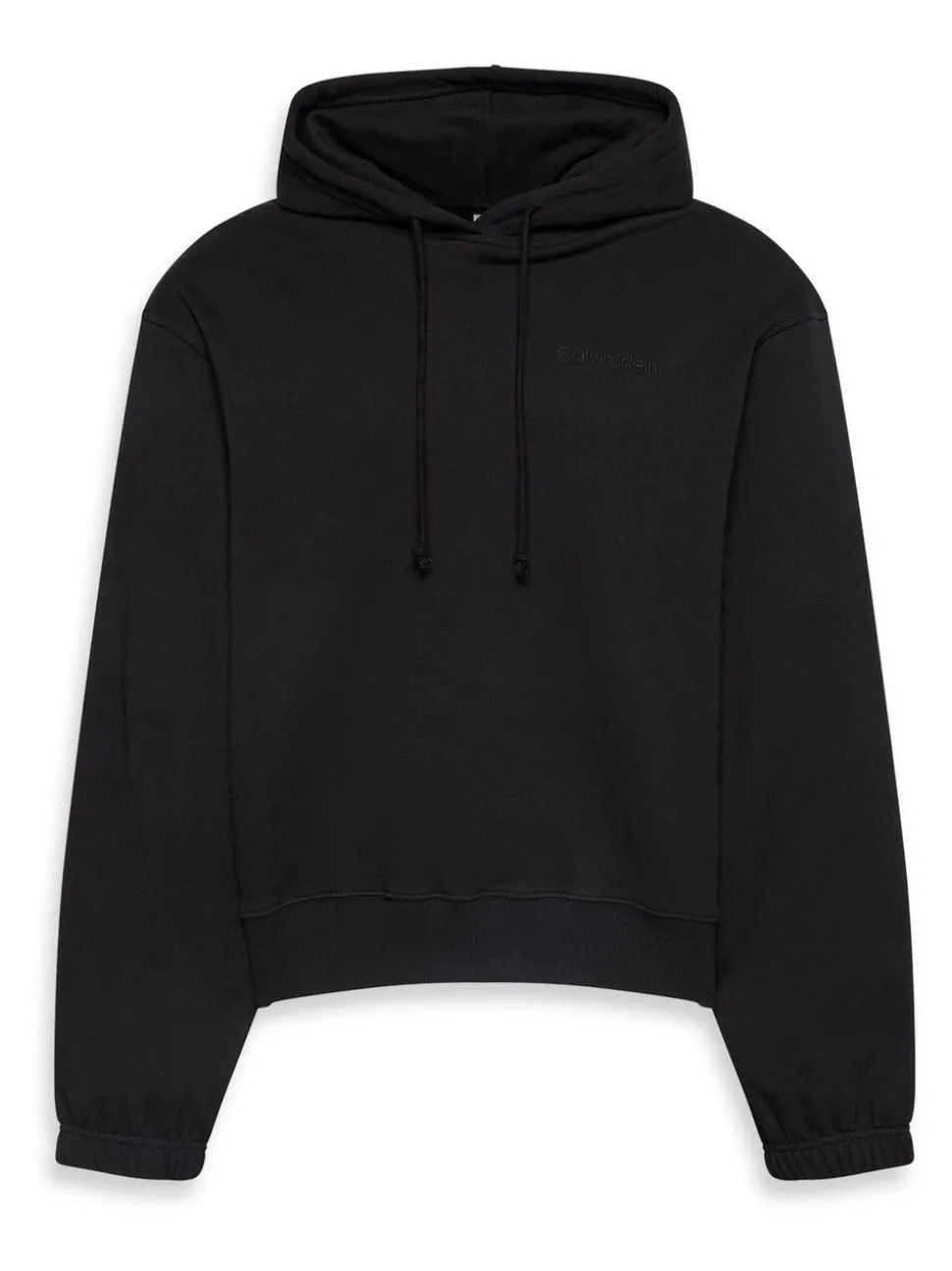 Calvin Klein Black Cotton Terry Blend Lounge Hoodie