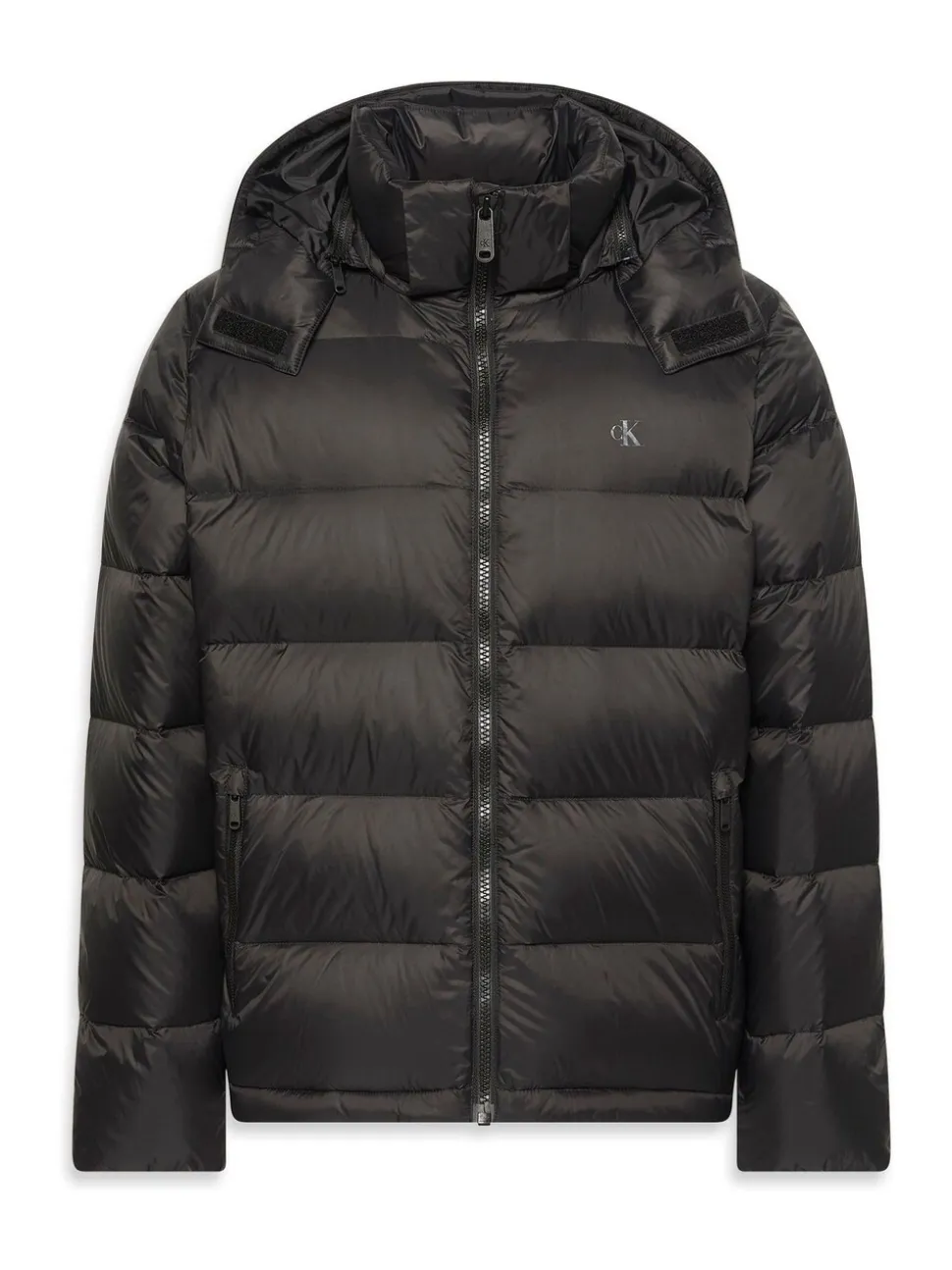 Calvin Klein Black Hooded Down Puffer Jacket