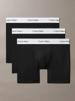 Calvin Klein Black Icon Cotton Stretch Boxer Briefs 3 Pack