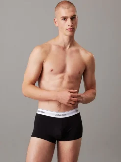 Calvin Klein Black Icon Cotton Stretch Low Rise Boxer Trunks 3 Pack