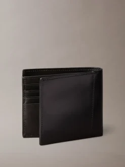 Calvin Klein Black Logo Graphic Billfold Coin Wallet