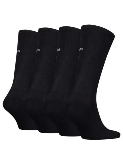 Calvin Klein Black Mens Crew Socks 4 Pack