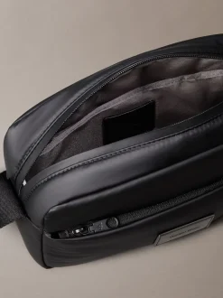 Calvin Klein Black Puffer Utility Camera Bag