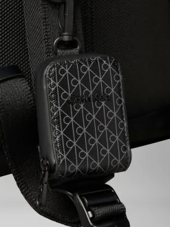 Calvin Klein Black Puffer Utility Roll Top Backpack
