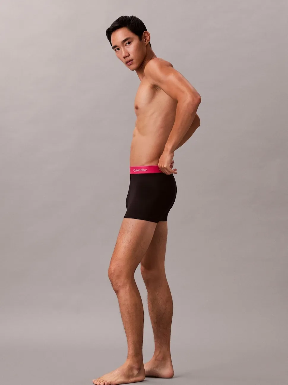 Calvin Klein Black Relaxed Dart Icon Cotton Stretch Trunks 3 Pack