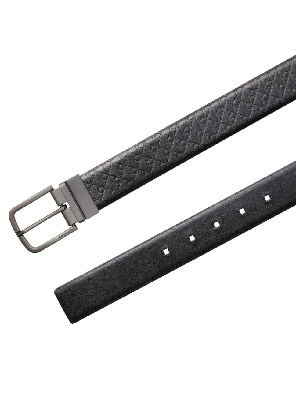 Calvin Klein Black Reversible Twist Buckle Belt