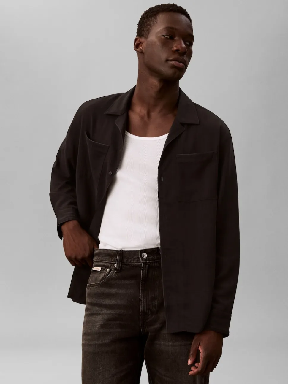 Calvin Klein Black 90s Straight Klein Black Jeans