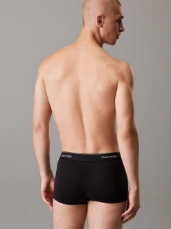 Calvin Klein Black Tonal Icon Cotton Stretch Low Rise Boxer Trunks 3 Pack