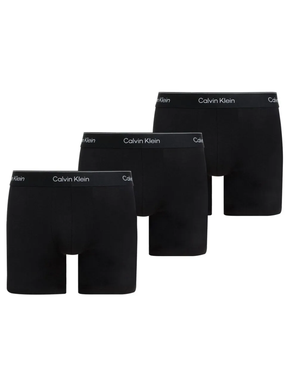 Calvin Klein Black Tonal Icon Cotton Stretch Boxer Briefs 3 Pack