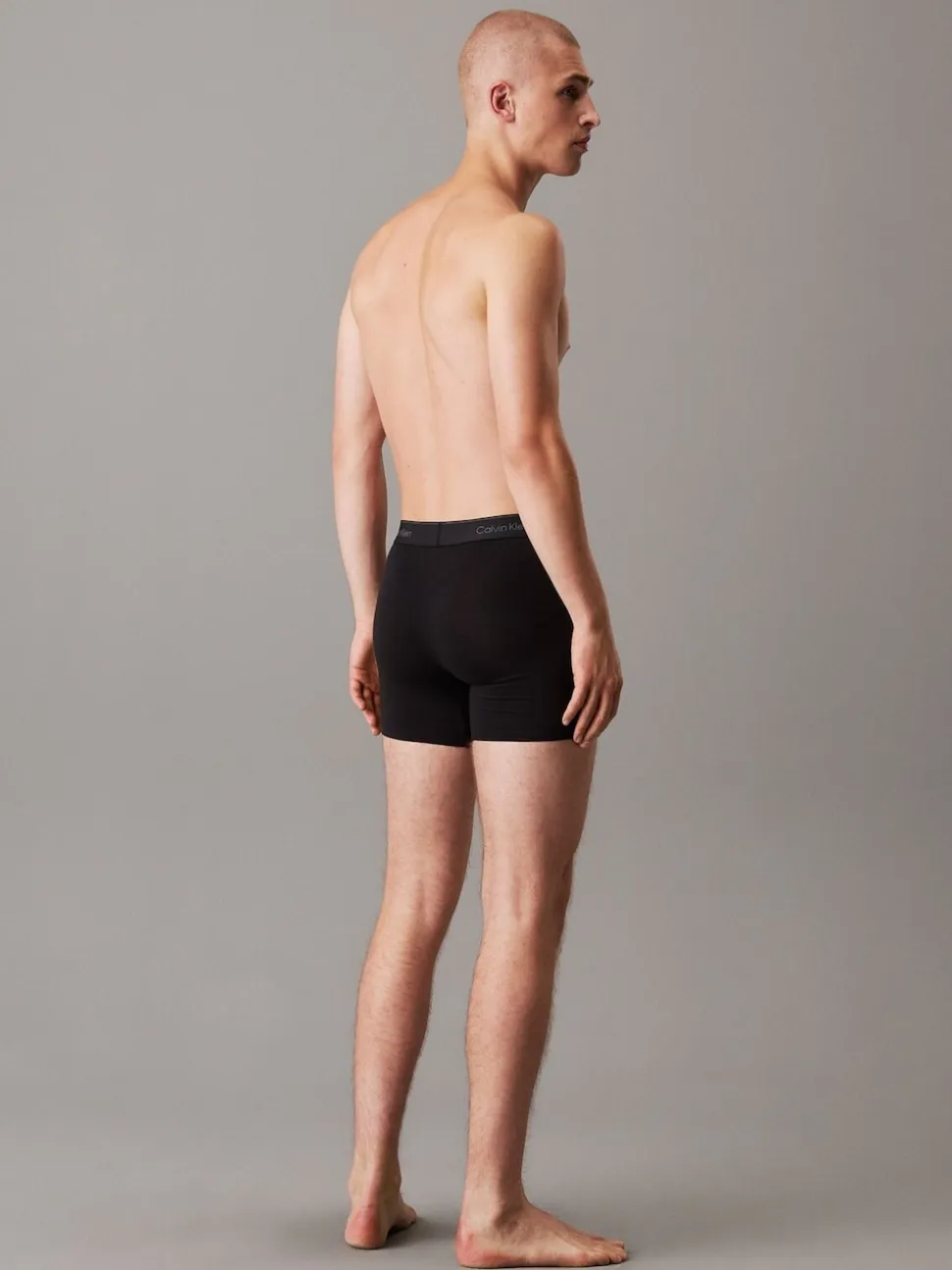 Calvin Klein Black Tonal Icon Cotton Stretch Boxer Briefs 3 Pack