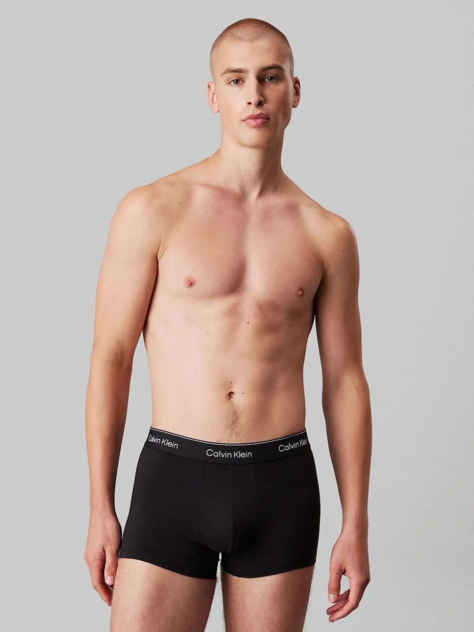 Calvin Klein Black Tonal 5 Pack Icon Cotton Stretch Boxer Trunks 5 Pack