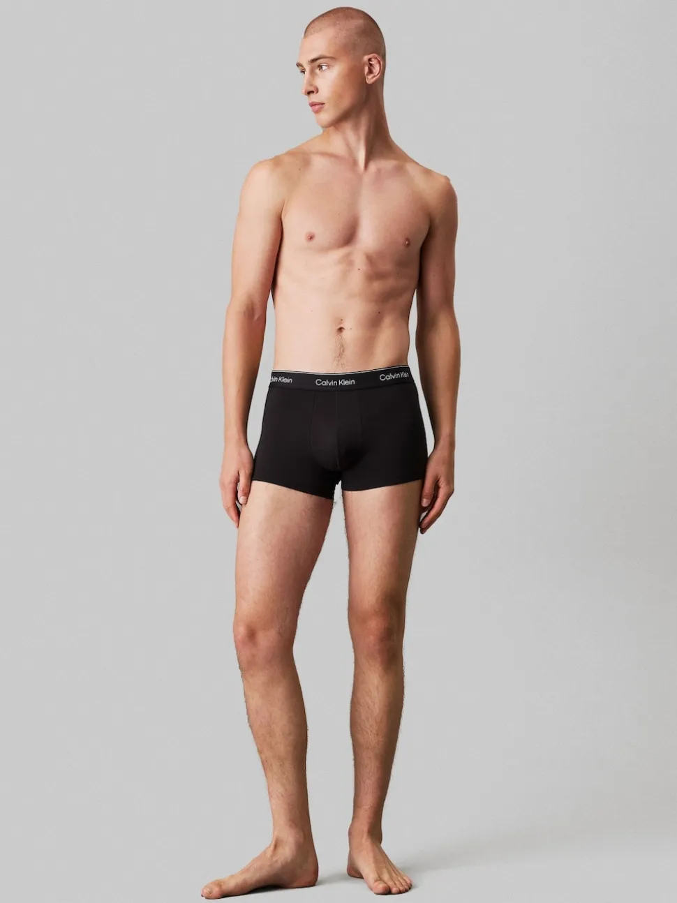 Calvin Klein Black Tonal 5 Pack Icon Cotton Stretch Boxer Trunks 5 Pack