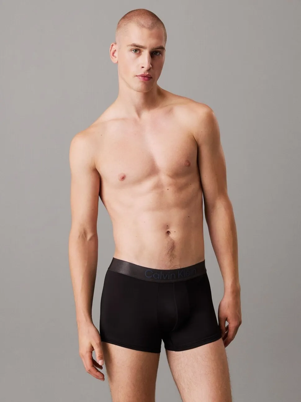 Calvin Klein Black/Brown Band Micro Stretch Boxer Briefs 3 Pack