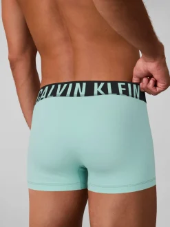 Calvin Klein Black/Turquoise/Grey Intense Power Stretch Boxer Trunks 3 Pack