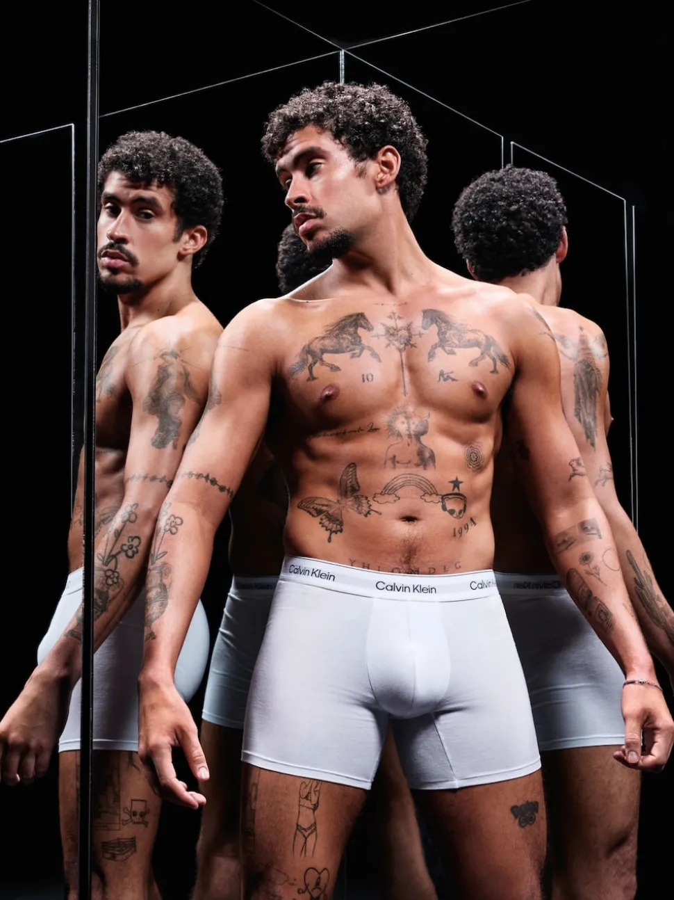 Calvin Klein Black/White/Grey Icon Cotton Stretch Boxer Briefs 3 Pack