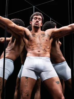 Calvin Klein Black/White/Grey Icon Cotton Stretch Boxer Briefs 3 Pack
