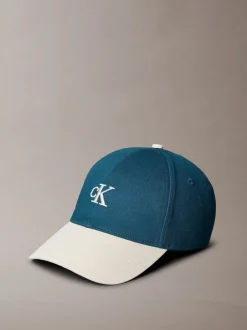 Calvin Klein Blue Colorblock Embroidered Logo Cap